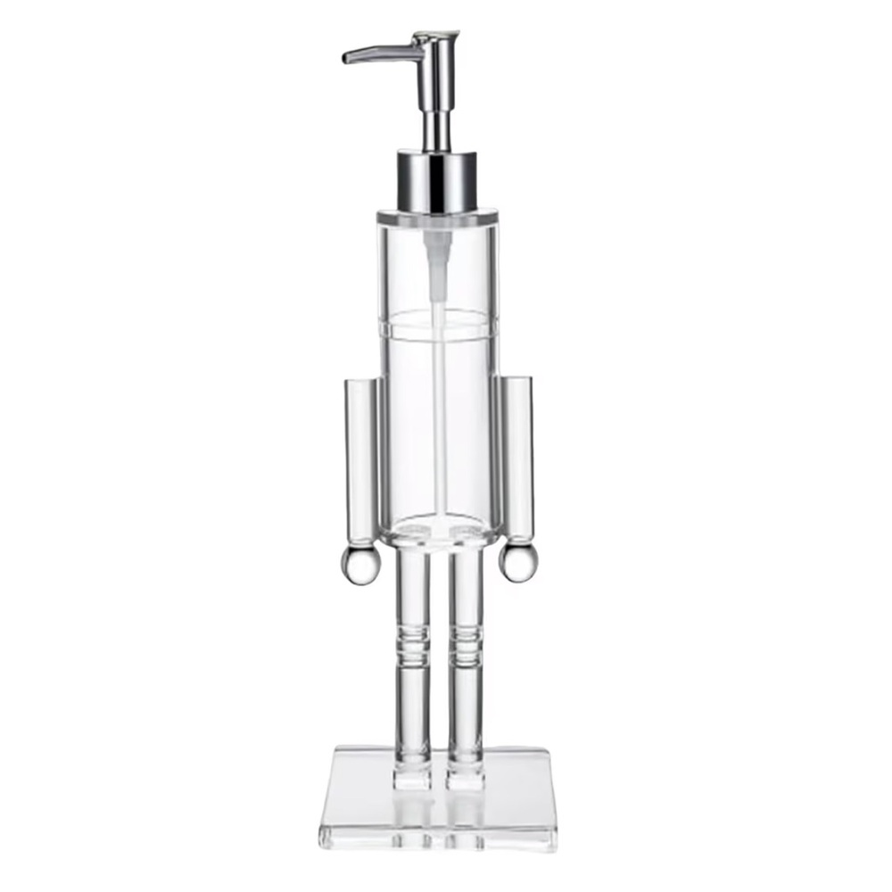 Holiday Nutcracker Acrylic Refillable Soap Dispenser NEW